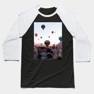 Cappadocia air balloons in the sky oil painting Baseball T-Shirt